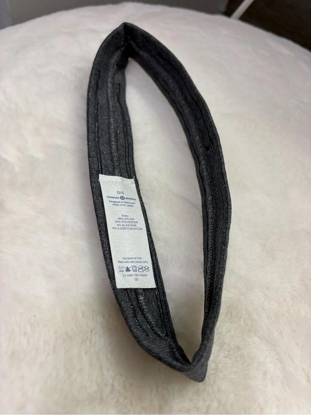 Lululemon Cardio Cross Trainer Headband Heathered Gray One Size